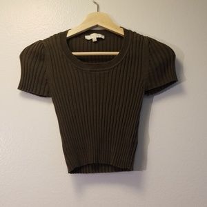 Angl Green crop Top 🖤